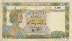 500 Francs LA PAIX FRANKREICH  1944 F.32.46 SS