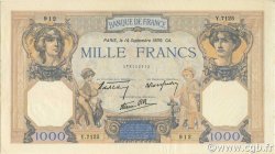 1000 Francs CÉRÈS ET MERCURE type modifié FRANCE  1939 F.38.36 SUP