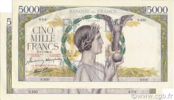 5000 Francs VICTOIRE Impression à plat FRANCIA  1941 F.46.21 EBC+ a SC