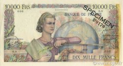 10000 Francs GÉNIE FRANÇAIS FRANKREICH  1945 F.50.01Spn VZ+