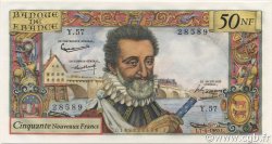 50 Nouveaux Francs HENRI IV FRANCE  1960 F.58.05 AU-