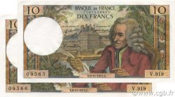 10 Francs VOLTAIRE FRANKREICH  1973 F.62.64 fST+