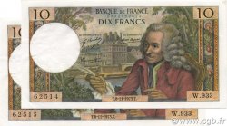 10 Francs VOLTAIRE FRANCE  1973 F.62.64 SUP+