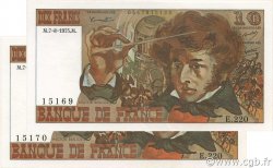10 Francs BERLIOZ FRANCE  1975 F.63.12 AU+