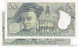 50 Francs QUENTIN DE LA TOUR FRANCIA  1991 F.67.17 SPL a AU