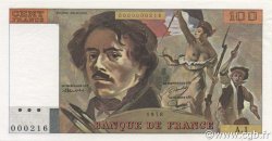 100 Francs DELACROIX FRANCIA  1978 F.68.01A1 SC+