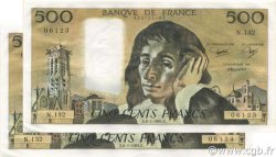 500 Francs PASCAL Consécutifs FRANCIA  1981 F.71.23 SPL+