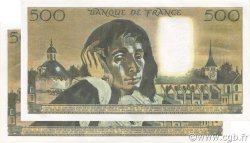500 Francs PASCAL Consécutifs FRANCE  1986 F.71.34 SPL