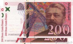 200 Francs EIFFEL FRANCE  1995 F.75.01 XF+