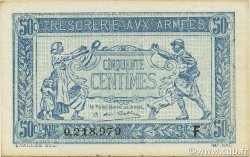 50 Centimes TRÉSORERIE AUX ARMÉES 1917 FRANKREICH  1917 VF.01.06 fST+