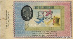 100 Francs BON DE SOLIDARITÉ FRANCE regionalismo e varie  1941 KL.10As AU
