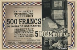 500 Francs - 5 Colis de 5 Kilos Annulé FRANCE regionalismo y varios  1941 KLd.06Bs SC+
