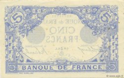 5 Francs BLEU FRANCIA  1912 F.02.12 SPL+