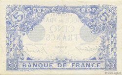 5 Francs BLEU FRANCIA  1916 F.02.42 SPL