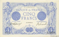 5 Francs BLEU FRANKREICH  1916 F.02.45 ST