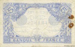 5 Francs BLEU lion inversé FRANCE  1916 F.02bis.04 F+
