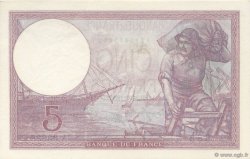 5 Francs FEMME CASQUÉE modifié FRANKREICH  1939 F.04.11 fST