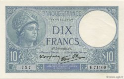 10 Francs MINERVE modifié FRANCE  1939 F.07.06 UNC