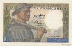 10 Francs MINEUR FRANCE  1949 F.08.20 AU