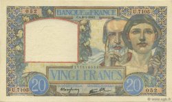20 Francs TRAVAIL ET SCIENCE FRANCIA  1942 F.12.21 q.SPL