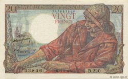 20 Francs PÊCHEUR FRANCIA  1949 F.13.15 q.FDC