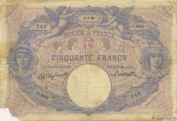 50 Francs BLEU ET ROSE FRANCE  1895 F.14.07 TB