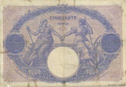 50 Francs BLEU ET ROSE FRANKREICH  1901 F.14.13 fS