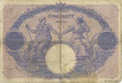 50 Francs BLEU ET ROSE FRANCE  1907 F.14.19 G