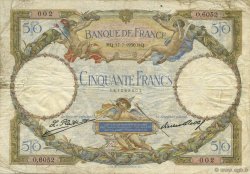50 Francs LUC OLIVIER MERSON FRANKREICH  1930 F.15.04 S