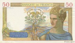 50 Francs CÉRÈS modifié FRANCIA  1937 F.18.02 SPL