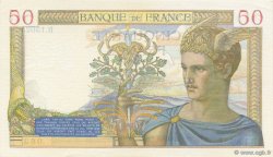 50 Francs CÉRÈS modifié FRANCE  1940 F.18.41 UNC-