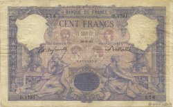 100 Francs BLEU ET ROSE FRANCE  1895 F.21.08 F