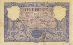 100 Francs BLEU ET ROSE FRANKREICH  1901 F.21.15 SS