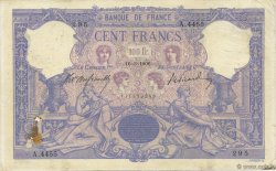 100 Francs BLEU ET ROSE FRANCIA  1906 F.21.20 q.BB