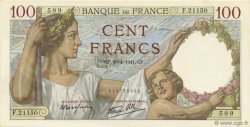 100 Francs SULLY FRANCE  1941 F.26.51 UNC-