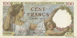 100 Francs SULLY FRANCE  1941 F.26.61 AU
