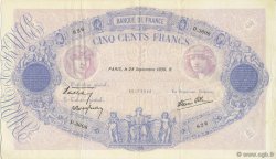 500 Francs BLEU ET ROSE modifié FRANCIA  1939 F.31.41 MBC+