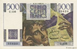 500 Francs CHATEAUBRIAND FRANCIA  1953 F.34.11 AU+