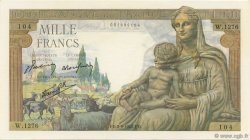 1000 Francs DÉESSE DÉMÉTER FRANCE  1942 F.40.06 AU