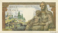 1000 Francs DÉESSE DÉMÉTER  FRANCIA  1943 F.40.15