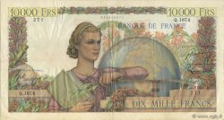 10000 Francs GÉNIE FRANÇAIS FRANCE  1951 F.50.52 VF-