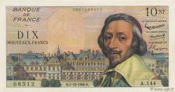 10 Nouveaux Francs RICHELIEU FRANCE  1960 F.57.12 UNC-