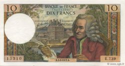 10 Francs VOLTAIRE FRANCE  1972 F.62.54 SPL