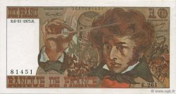 10 Francs BERLIOZ FRANCIA  1975 F.63.14 AU+