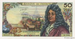 50 Francs RACINE FRANCIA  1972 F.64.20 FDC