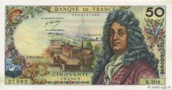 50 Francs RACINE FRANCIA  1972 F.64.21 AU+
