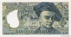 50 Francs QUENTIN DE LA TOUR FRANCE  1979 F.67.05A17 UNC-