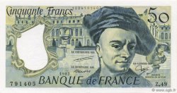 50 Francs QUENTIN DE LA TOUR FRANKREICH  1987 F.67.13 ST