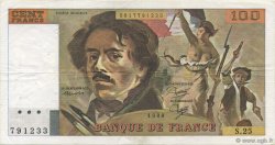 100 Francs DELACROIX modifié FRANCIA  1980 F.69.04a MBC+