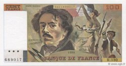 100 Francs DELACROIX modifié FRANKREICH  1988 F.69.12 ST